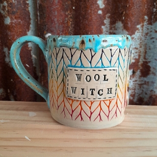 Wool Witch Knitting Mug 1