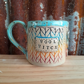 Wool Witch Knitting Mug 2