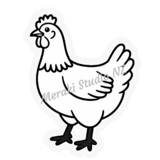 Chicken Stamp - Facing Left