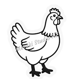 Chicken Stamp - Facing Right