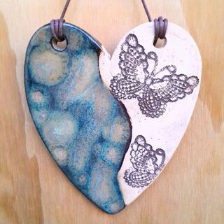 Rustic Heart by Cara M - Butterflies
